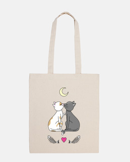 Gatos enamorados kawaii