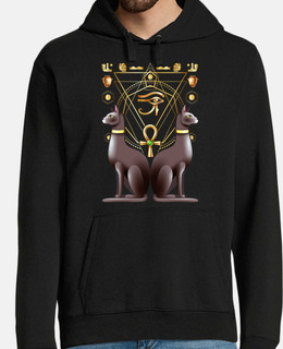 gatto egiziano occhio di horus ankh sac