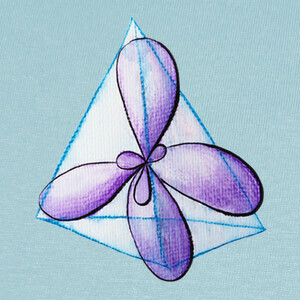 T-shirt orbitali atomici fanatici della chimica