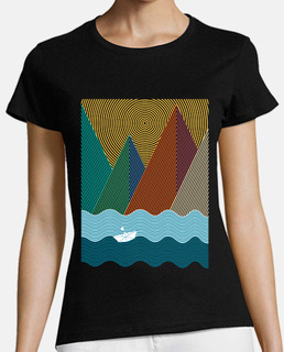 géométrie montagnes et vagues