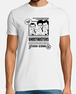 The Real Ghostbusters TV Series Call Em camiseta negra para adultos 