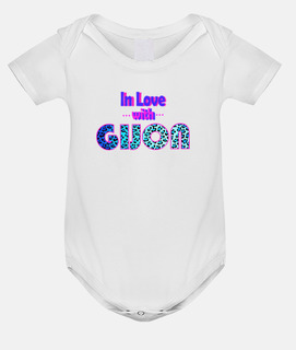 Gijon Animal print Body bebé, blanco