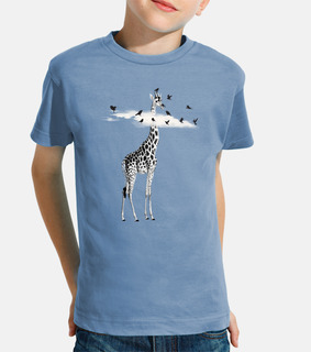giraffa e uccelli