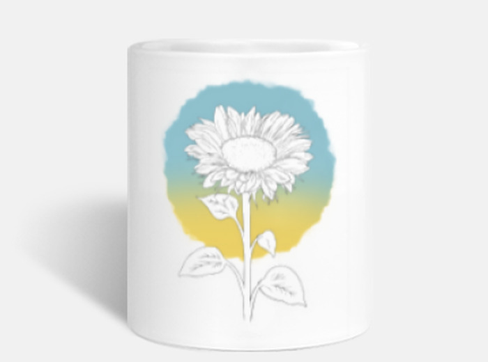 taza girasoles