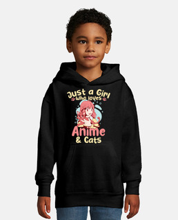 girl who loves anime and otaku cats
