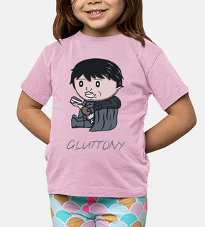 gluttony- t-shirt bambino