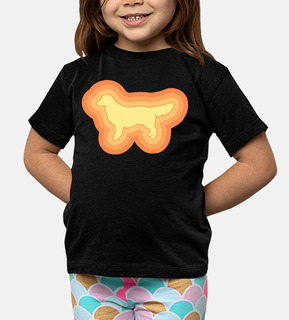 golden retriever vintage arancione