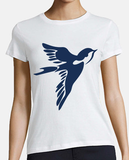 Golondrina Contorno Silueta Azul