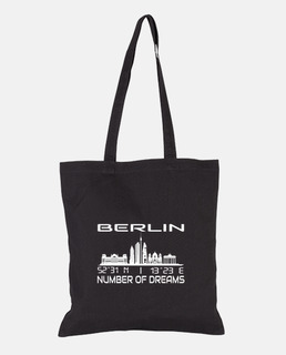 GPS Coordinates City Of Berlin Skyline