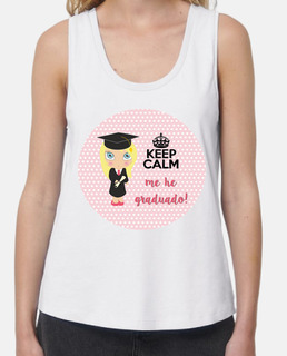 graduation keep calm - without sleeves, white