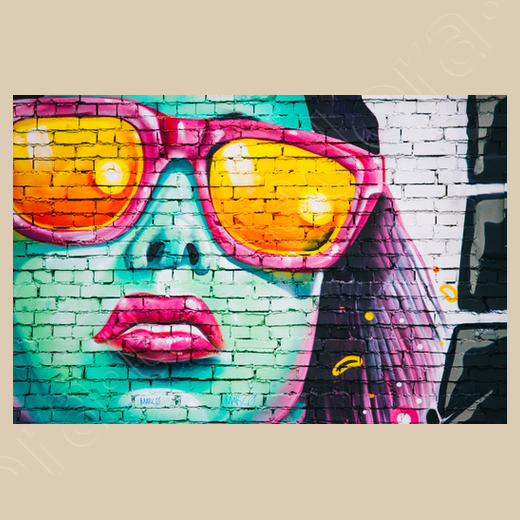 Funda de gafas Graffiti para mujer