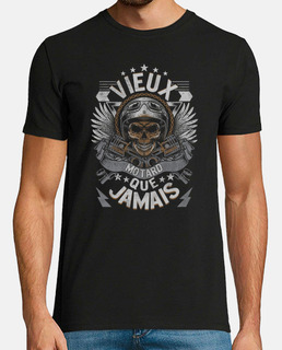 Grandpre Tshirt Vieux Motard Que Jamais Cadeau Pour Hommes Marie Crane Tte de mort
