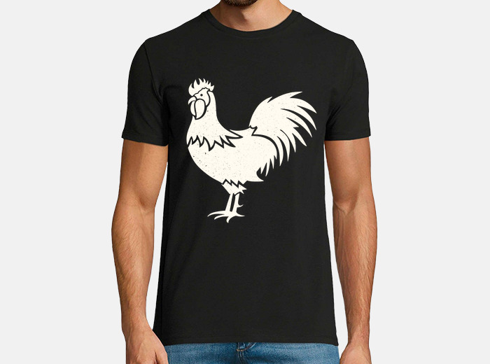 Camiseta granjero gallos gallinas pollos laTostadora