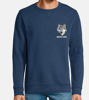 gray wolf, unisex sweatshirt