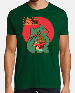 grenouille kawaii eat des ramen