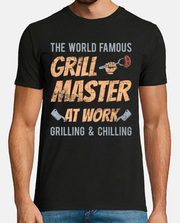 grill master at work barbecue grill