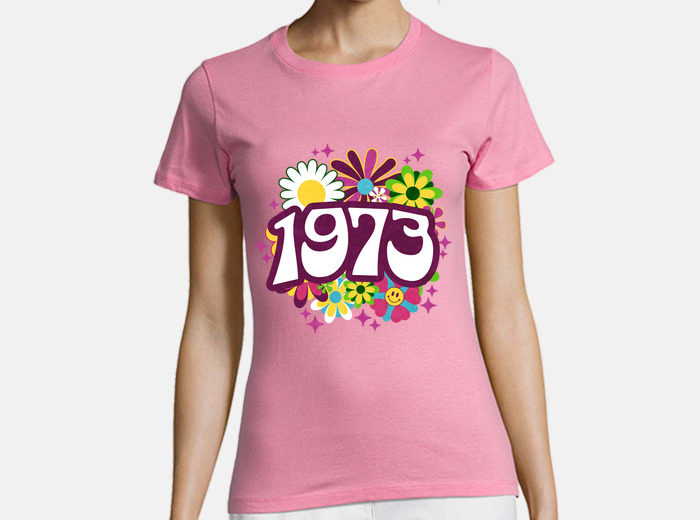 Tee-shirt 50 ans Anniversaire Femme Rose S, M, L