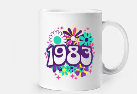 Groovy 1983 Femme 40 Ans Anniversaire