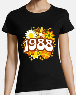 Groovy Retro 1988 Woman 35th Birthday