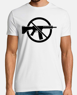 gun ban - prohibition sign - black
