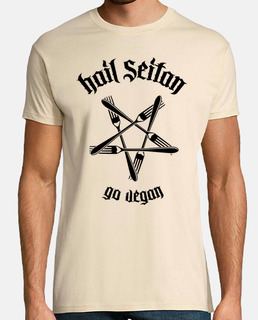 Hail Seitan - Go vegan 1.1 (negro)