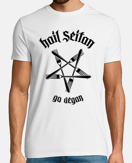 Hail Seitan - Go vegan 1.1 (negro)