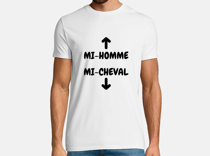 Tee shirt best sale cheval humour