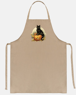 haloween vintage , chat noir , citrouille , carte postale ancienne , recettes du repas fête des horr
