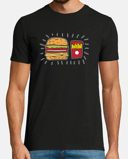 hamburger and frites - cheeseburger et des frites