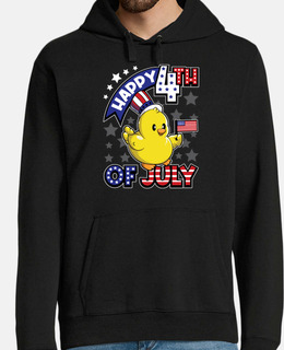 Happy Fourth Of July  Duck USA Flag