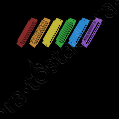 Harmonica lgbt rainbow harmonist t shirt tostadora