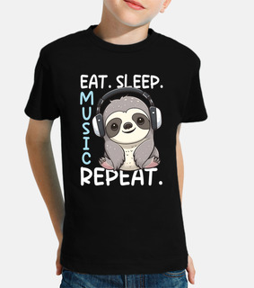 Headphones Kawaii Music Sloth DJ