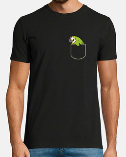 hibou perroquet dans la poche cadeau kakapo pocket tshirt