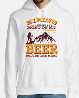 hiking and beer hiker funny saying