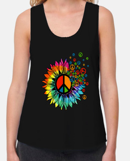 hippie flor paz amor feliz arco iris