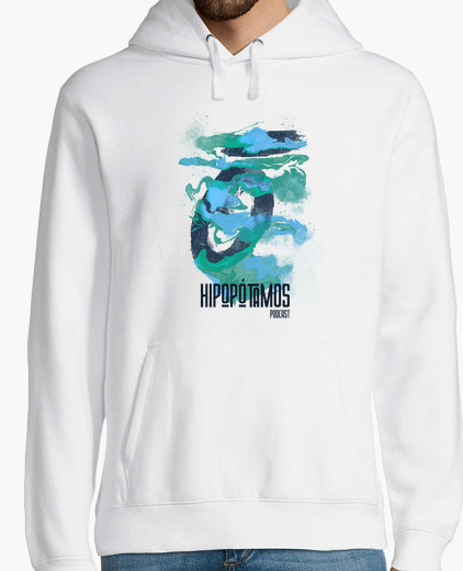 Hippo art hoodie - unisex - light colors