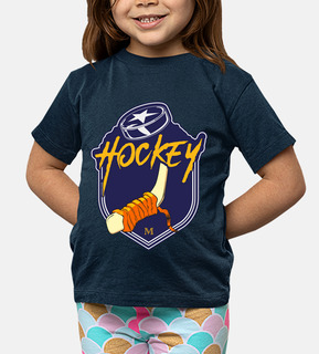 hockey emblem with stick and puck