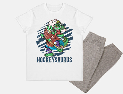 hockey saurus dinosaur t-rex
