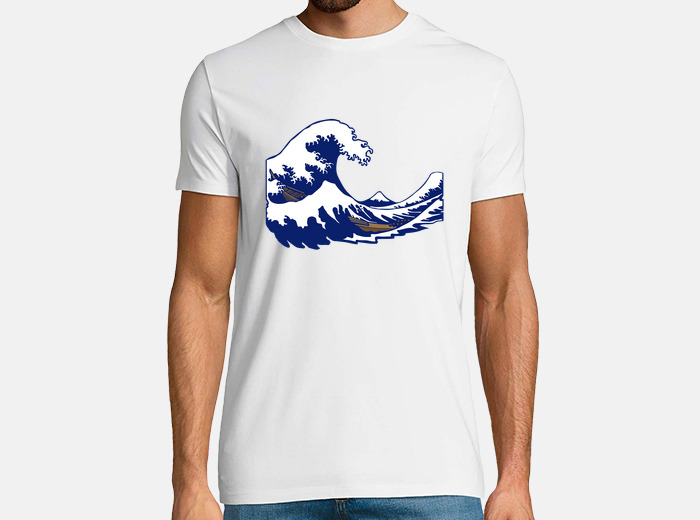T shirt hokusai fuji stampa onda onda tostadora