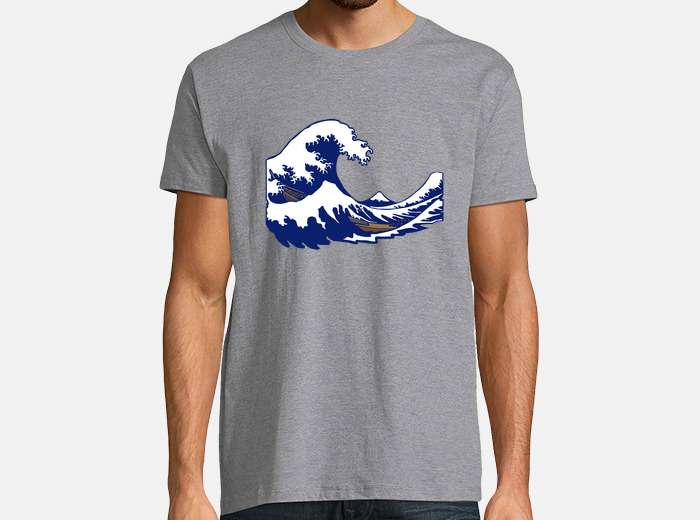 Tee shirt hokusai estampe fuji vague wave tostadora