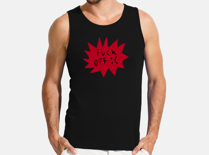 Camiseta negra sin manga hombre hotsell