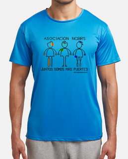 Hombre, camisera deportiva ligera letras negras
