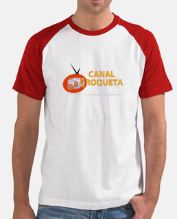 Hombre, estilo béisbol, blanca y roja