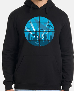 Hombre, jersey con capucha, negro