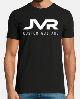 Hombre, logo en blanco. JVR Custom Guitars