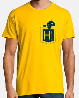 Hombre, manga corta, amarillo limón, calidad extra