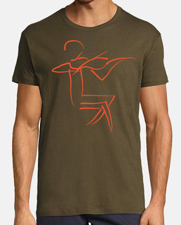 Hombre, manga corta, army, calidad extra