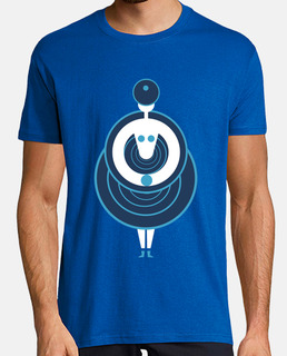 Hombre, manga corta, azul royal, calidad extra