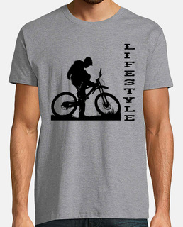 Ciclista BMX Camiseta de Bicileta: One Man One Engine Retro Downhill Outdoor Mountain-Bike BTT Divertida-s Bici Fixie Shirt Regalos Deporte MTB Dirt Ride Regalo Ciclistas 