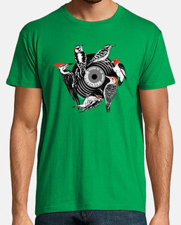 Hombre, manga corta, verde pradera, calidad extra